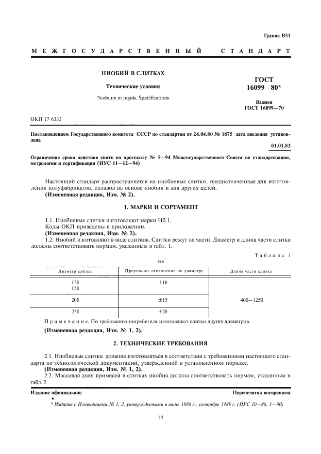 ГОСТ 16099-80