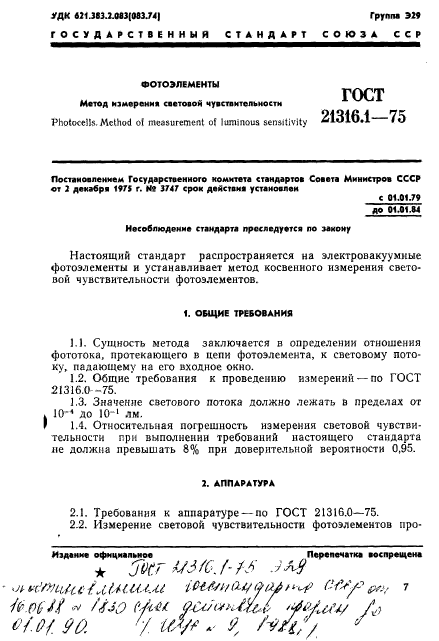 ГОСТ 21316.1-75