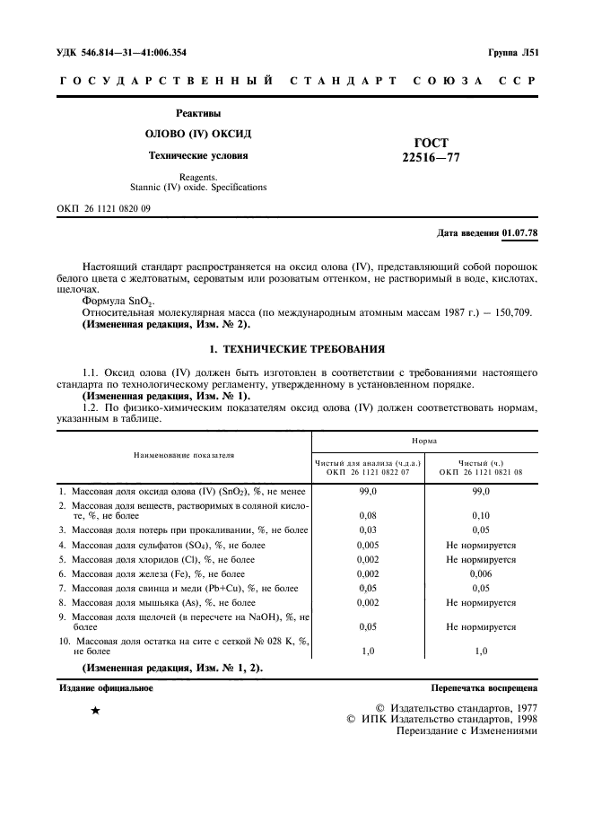 ГОСТ 22516-77