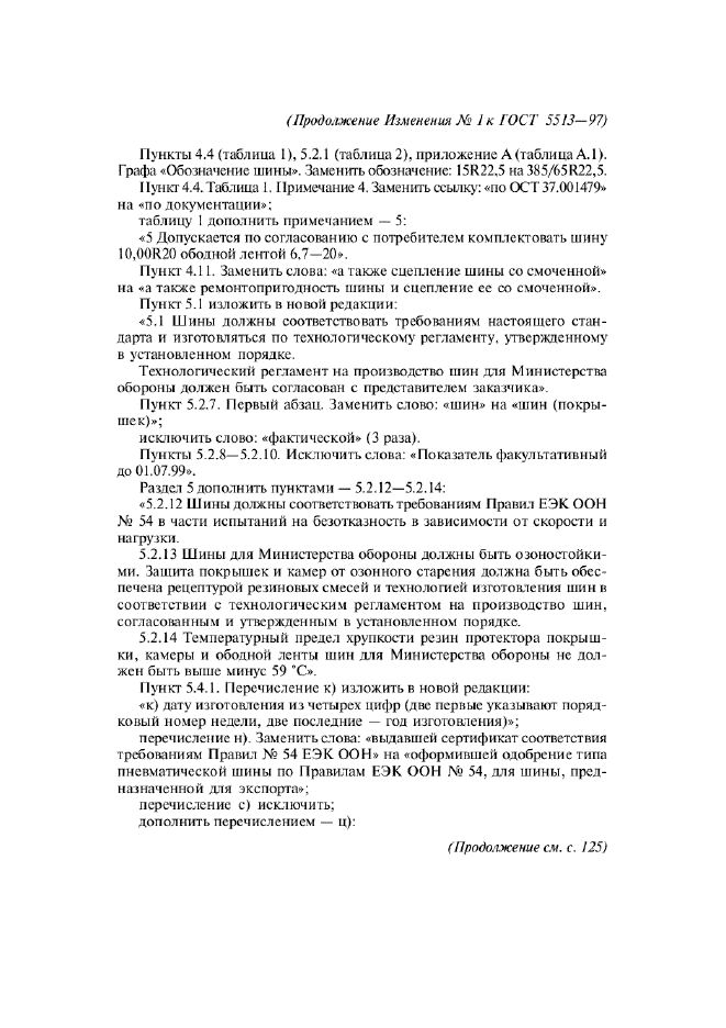 Изменение №1 к ГОСТ 5513-97