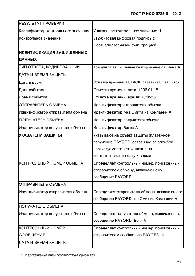 ГОСТ Р ИСО 9735-6-2012