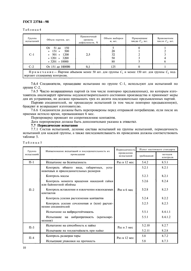 ГОСТ 23784-98