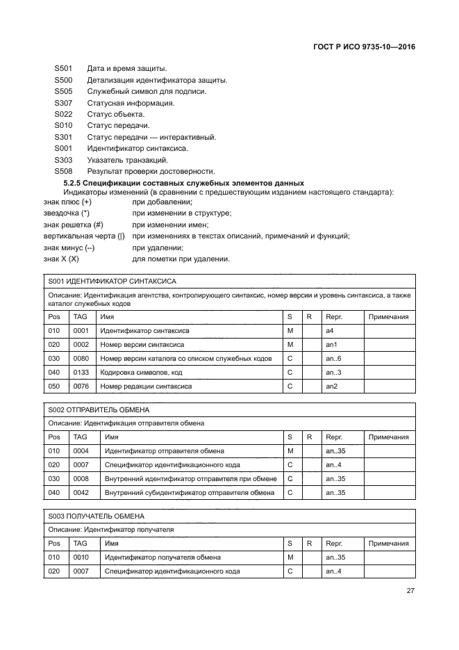 ГОСТ Р ИСО 9735-10-2016