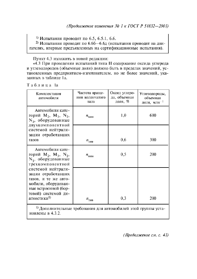 Изменение №1 к ГОСТ Р 51832-2001