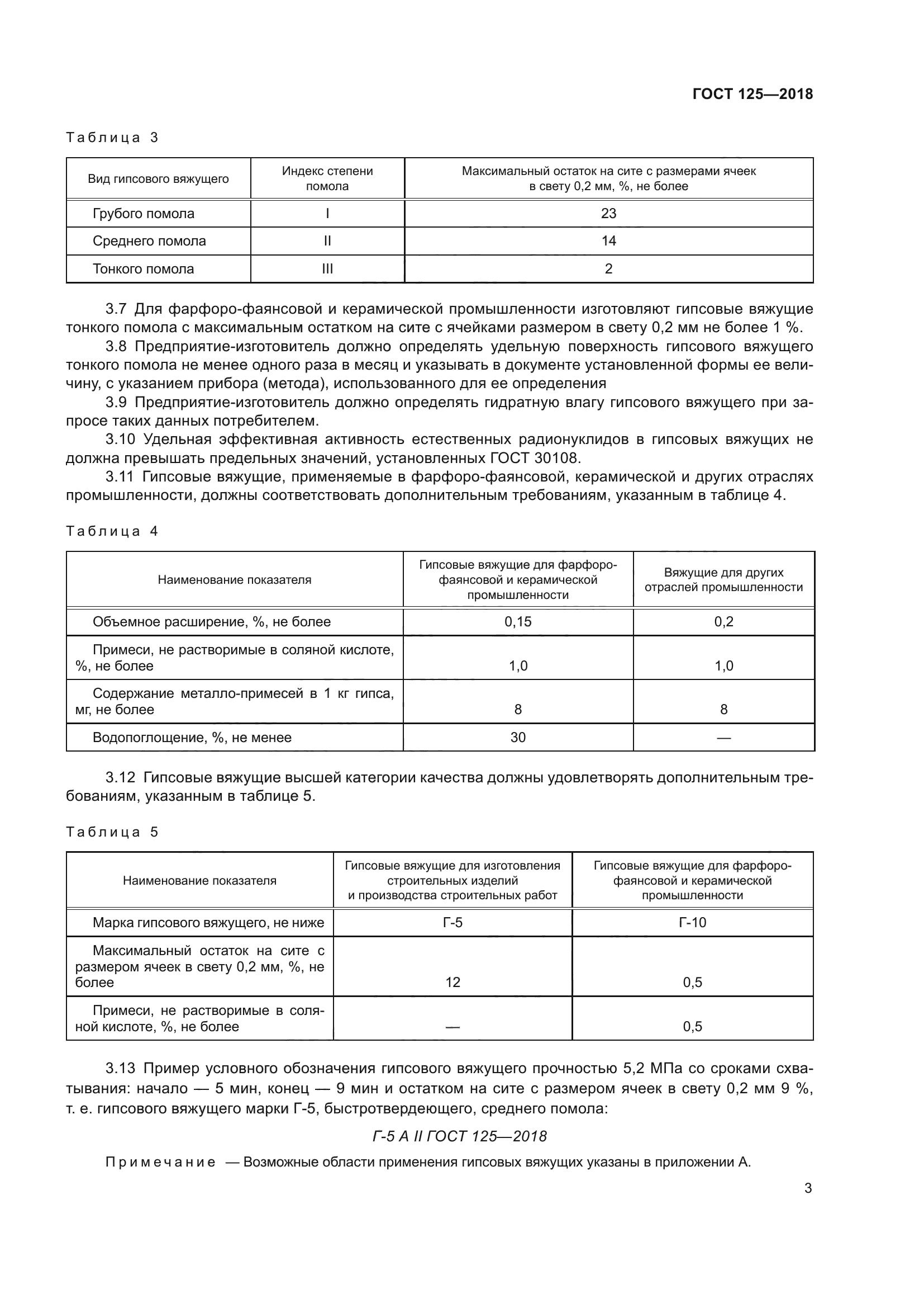 ГОСТ 125-2018