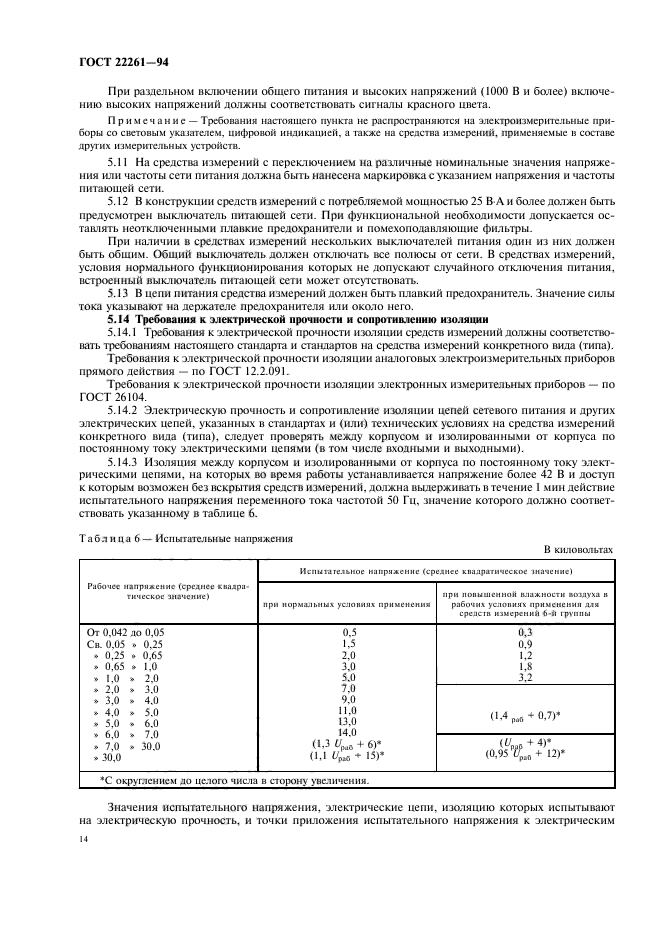 ГОСТ 22261-94