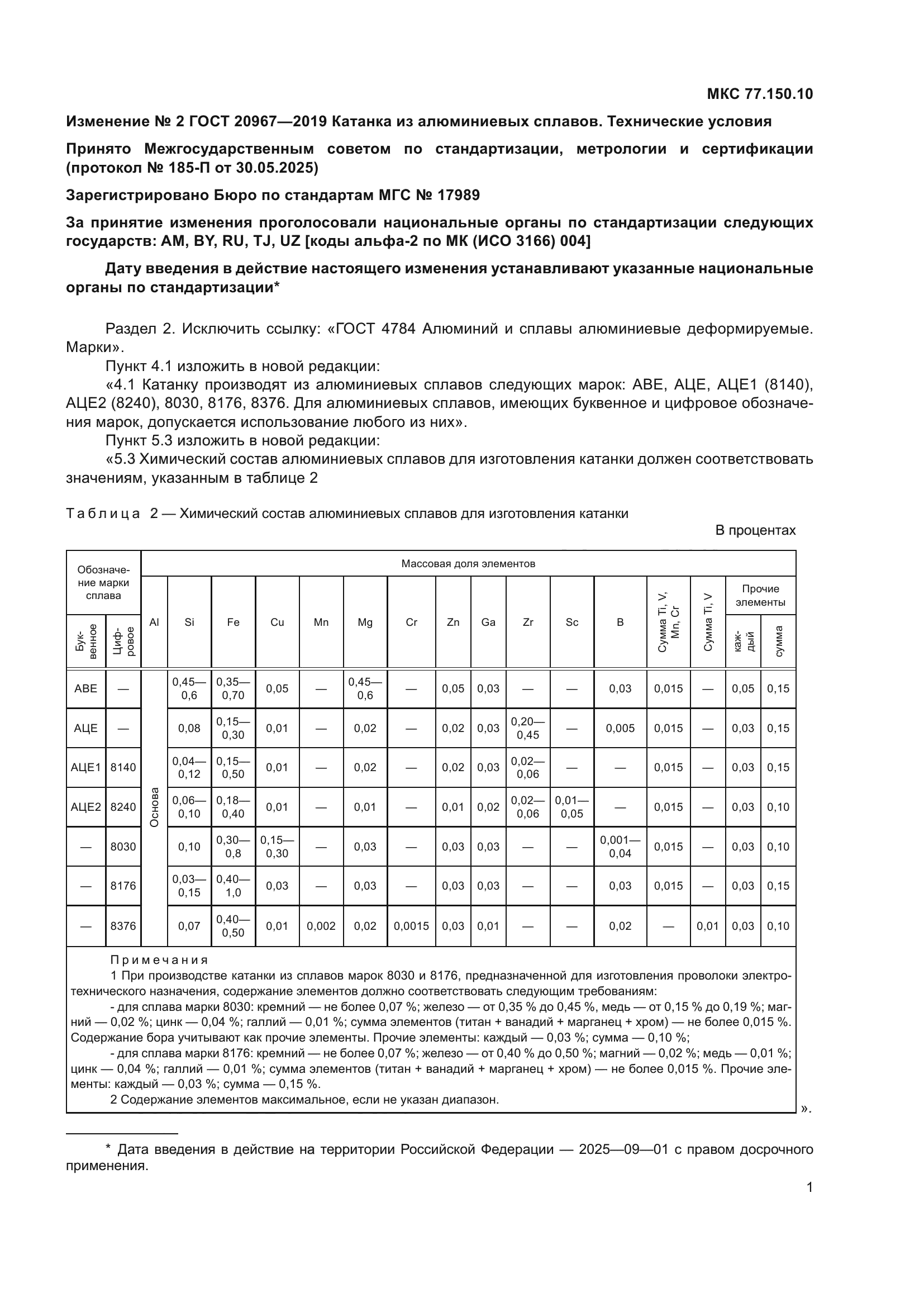 ГОСТ 20967-2019