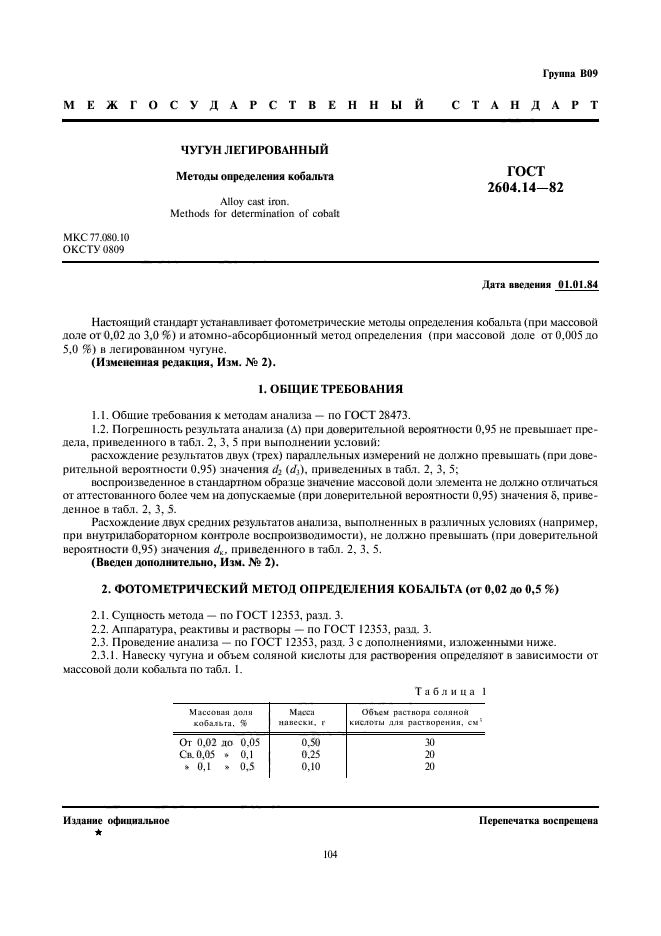 ГОСТ 2604.14-82