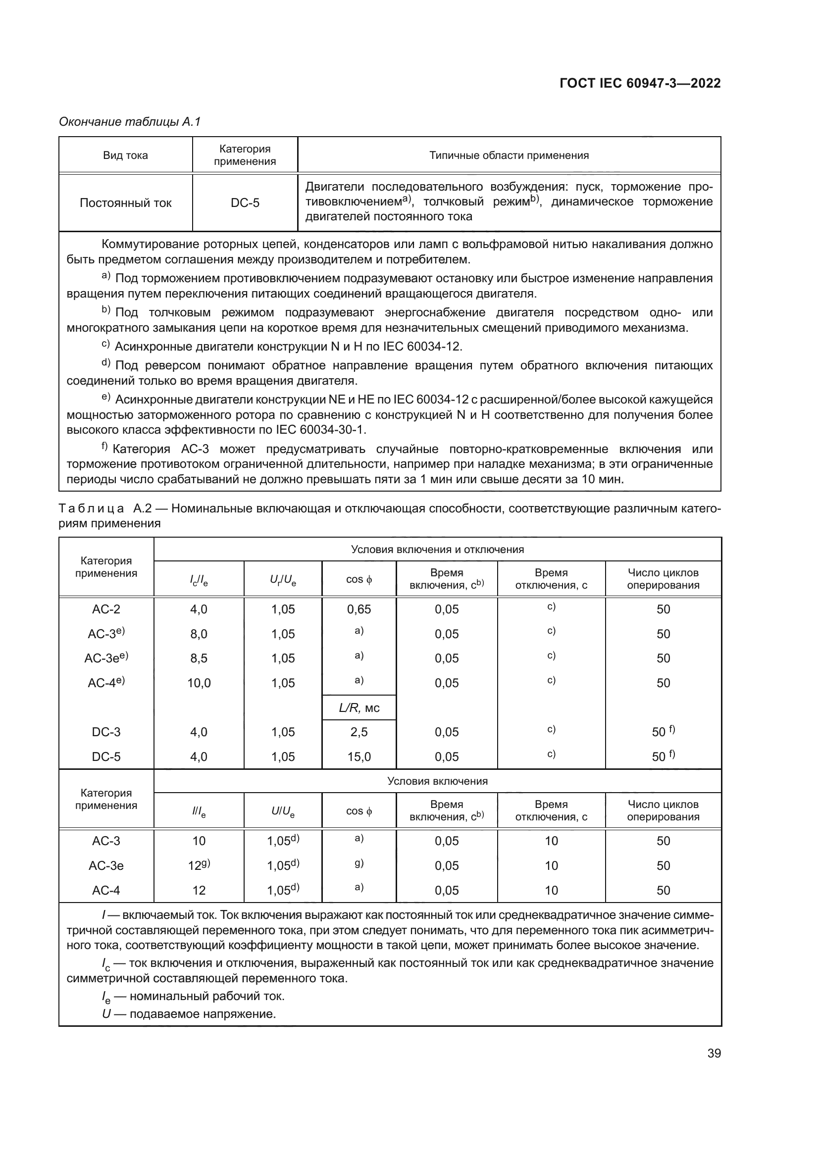 ГОСТ IEC 60947-3-2022