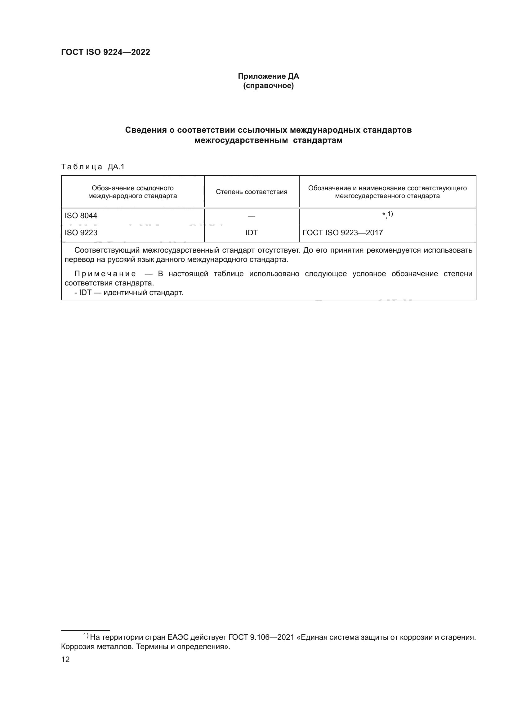ГОСТ ISO 9224-2022