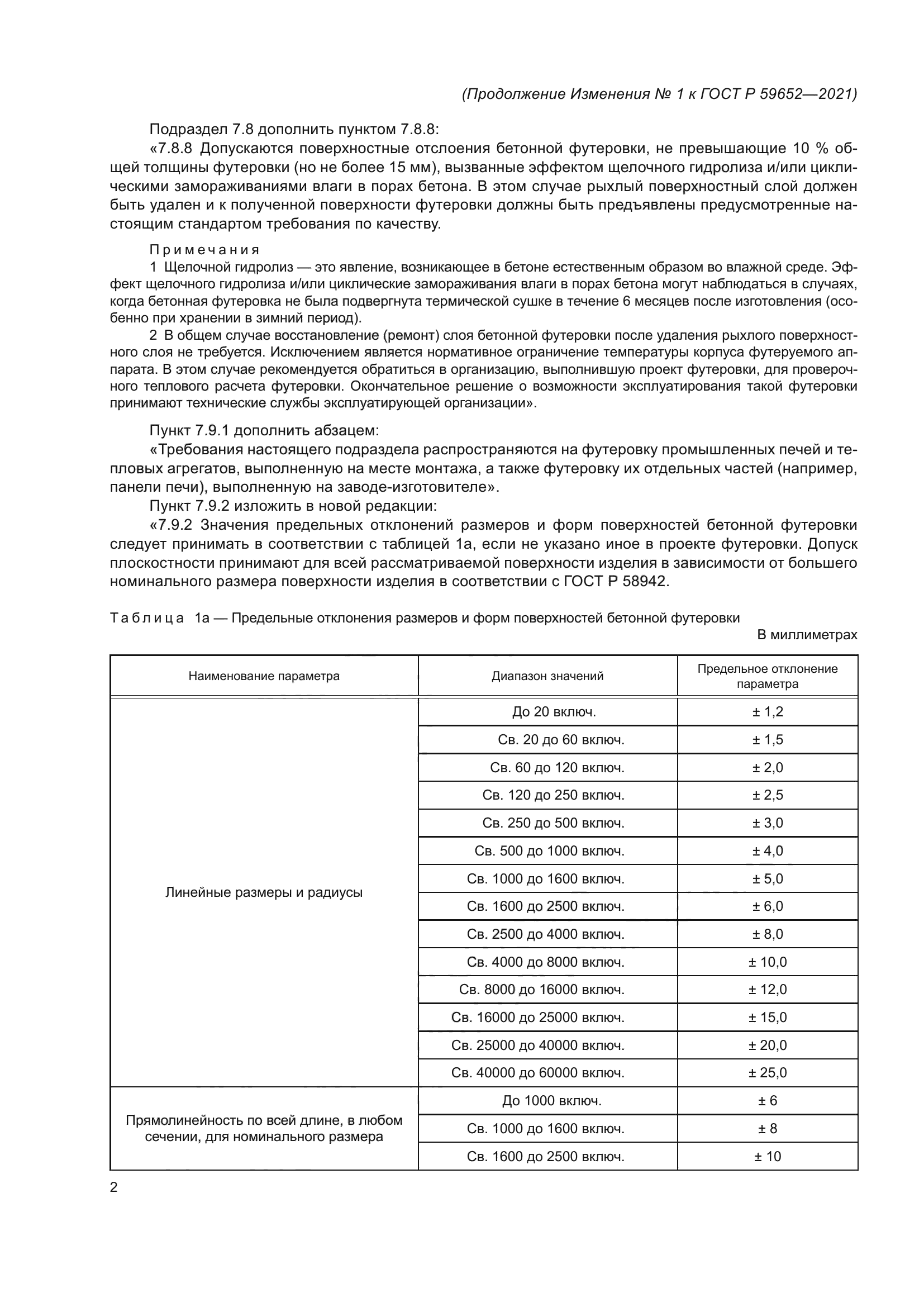 Изменение №1 к ГОСТ Р 59652-2021