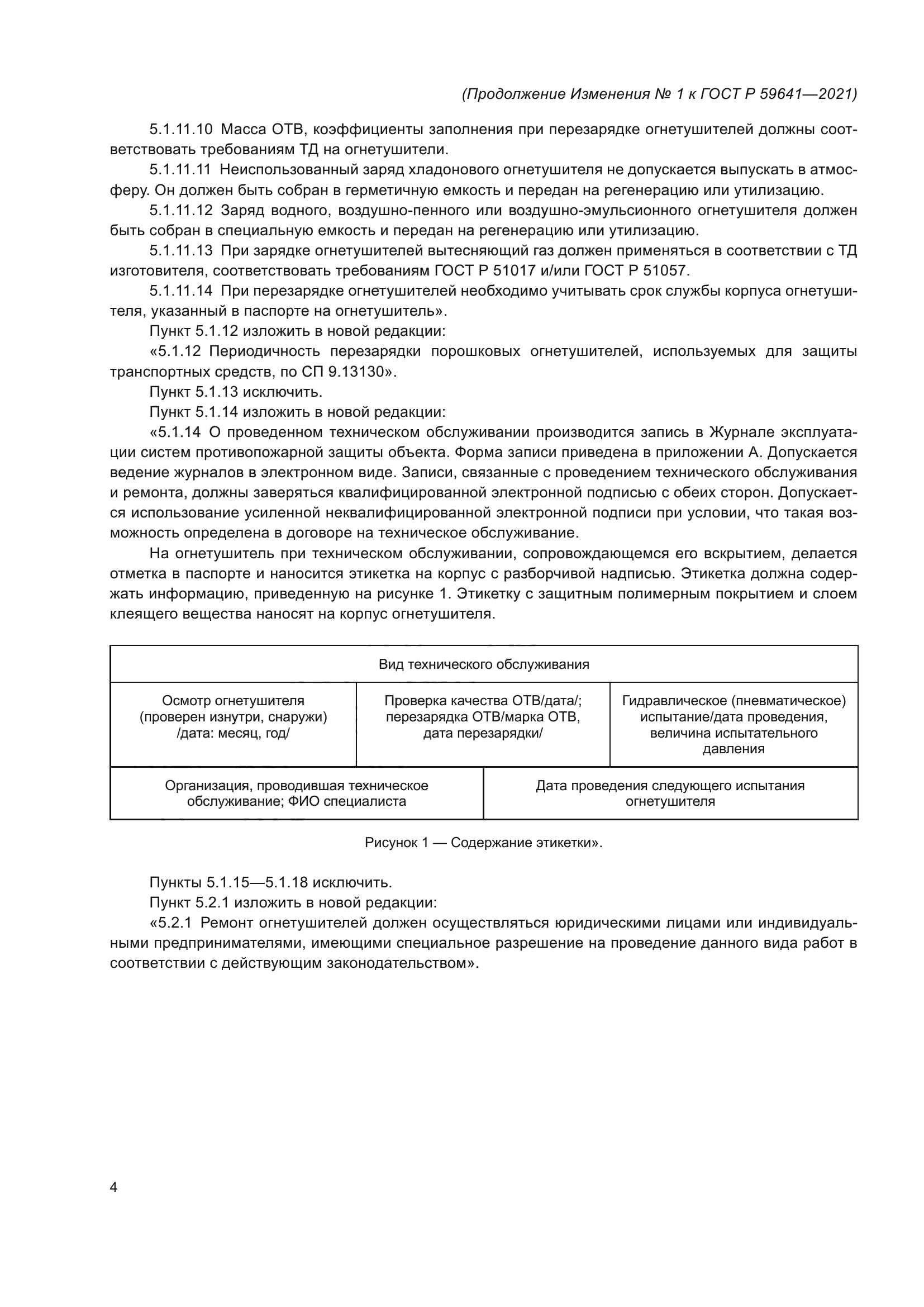 Изменение №1 к ГОСТ Р 59641-2021