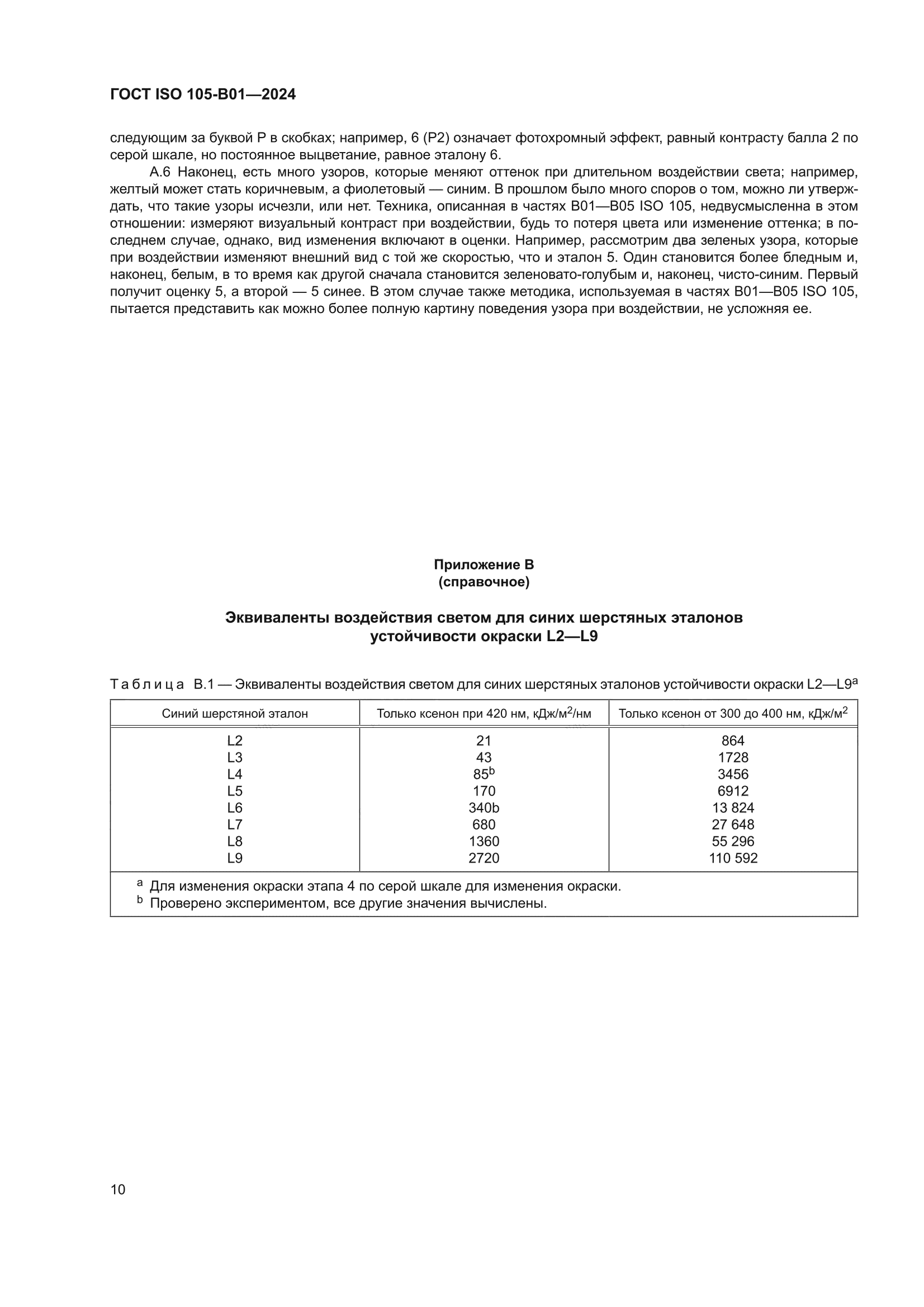 ГОСТ ISO 105-B01-2024