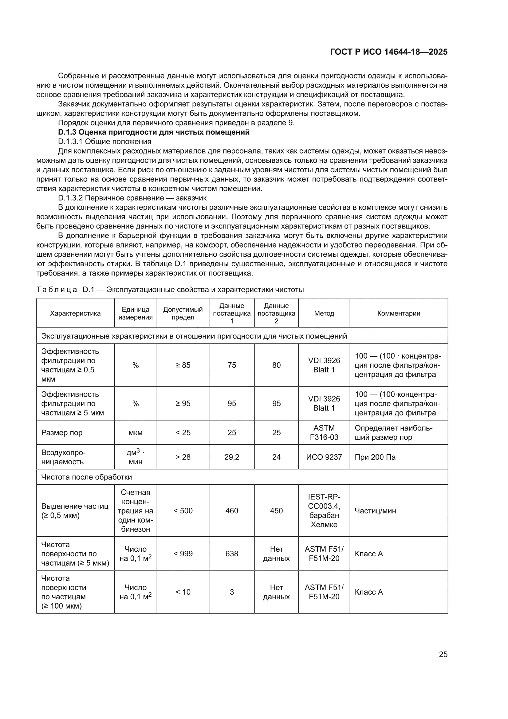 ГОСТ Р ИСО 14644-18-2025