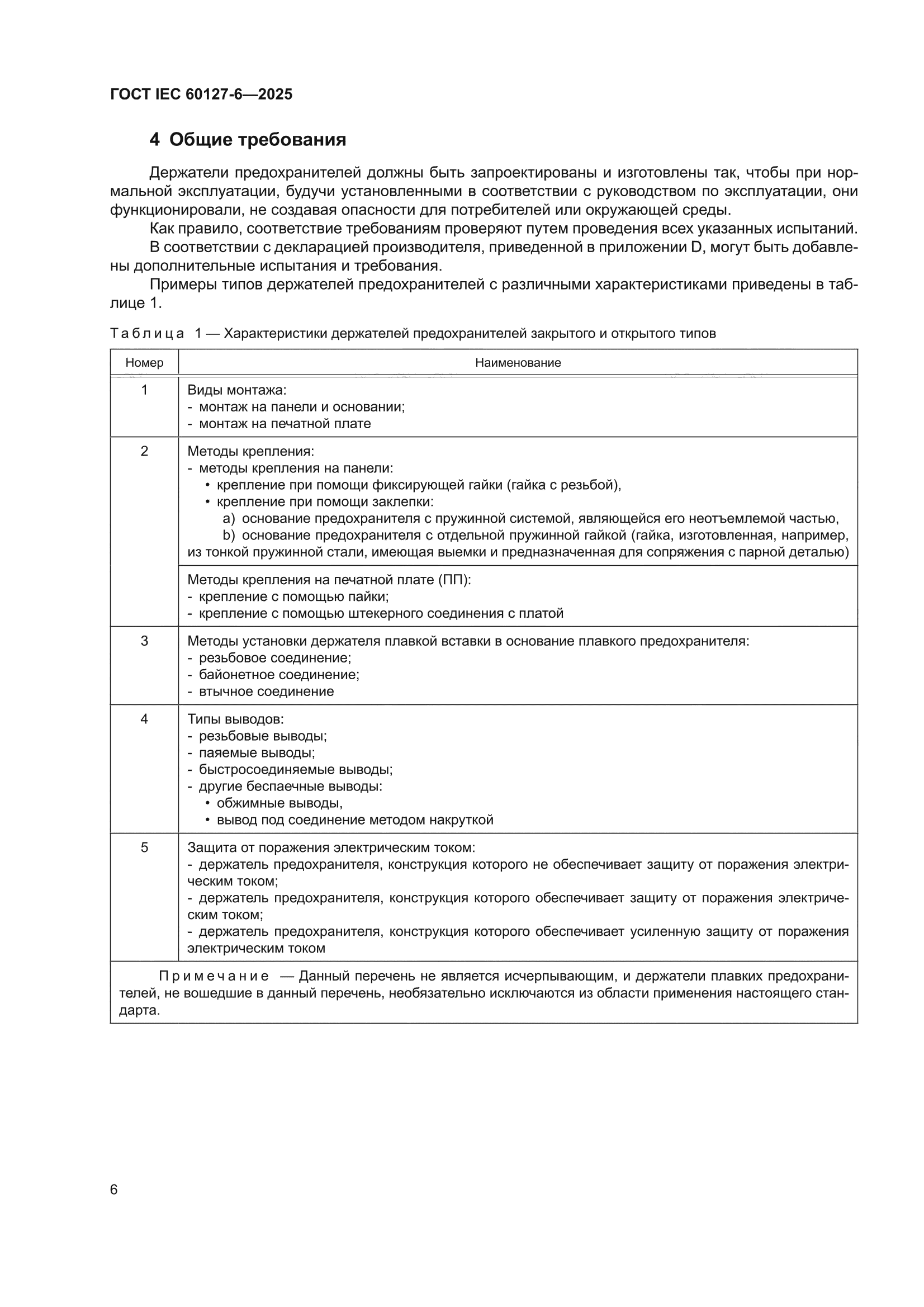 ГОСТ IEC 60127-6-2025