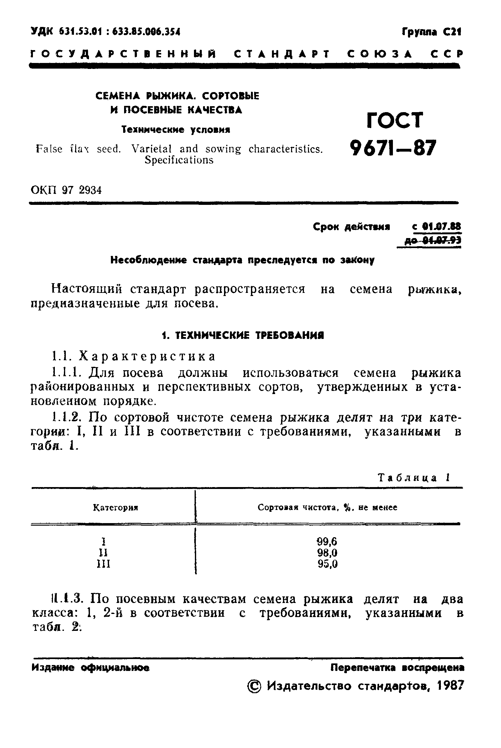 ГОСТ 9671-87