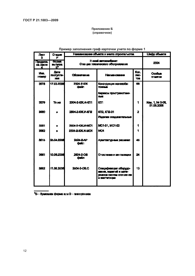 ГОСТ Р 21.1003-2009