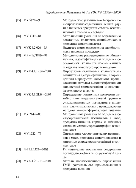 Изменение №1 к ГОСТ Р 52306-2005