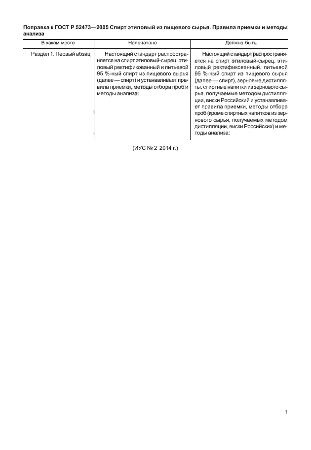 Поправка к ГОСТ Р 52473-2005