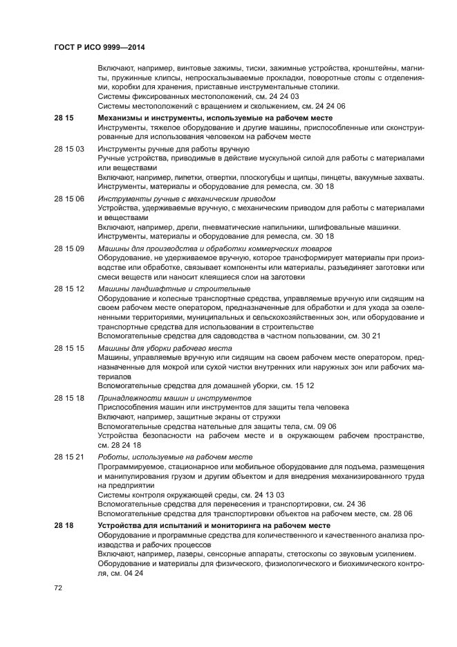 ГОСТ Р ИСО 9999-2014