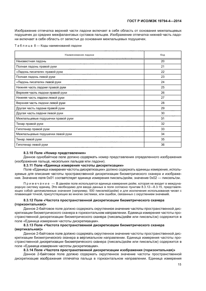 ГОСТ Р ИСО/МЭК 19794-4-2014