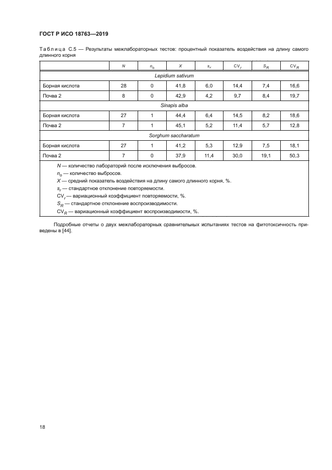 ГОСТ Р ИСО 18763-2019