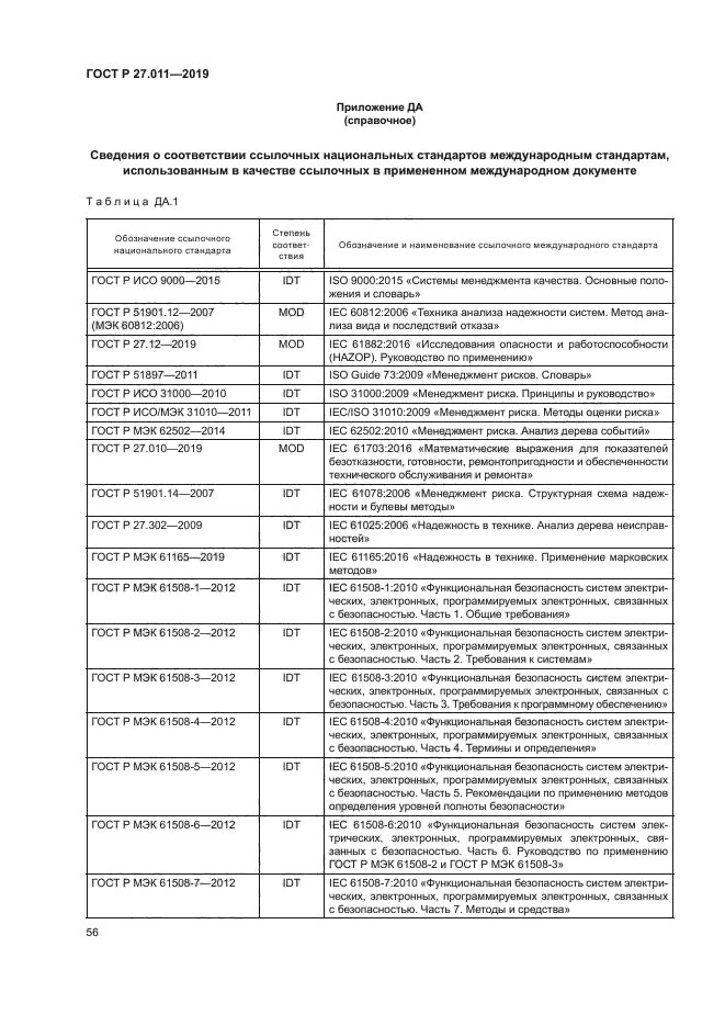 ГОСТ Р 27.011-2019