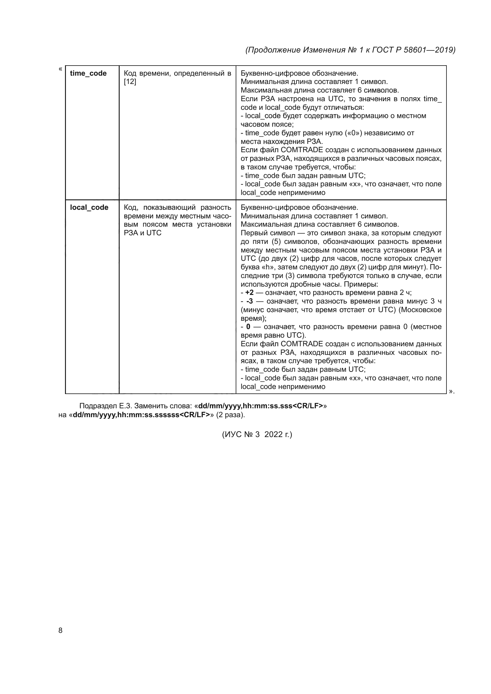 Изменение №1 к ГОСТ Р 58601-2019