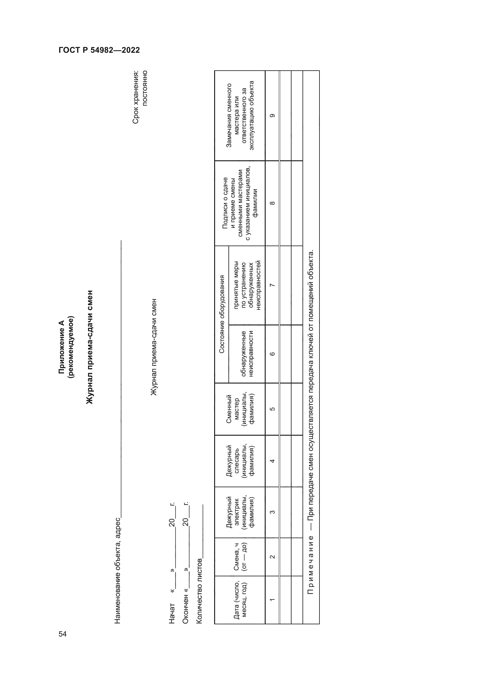ГОСТ Р 54982-2022
