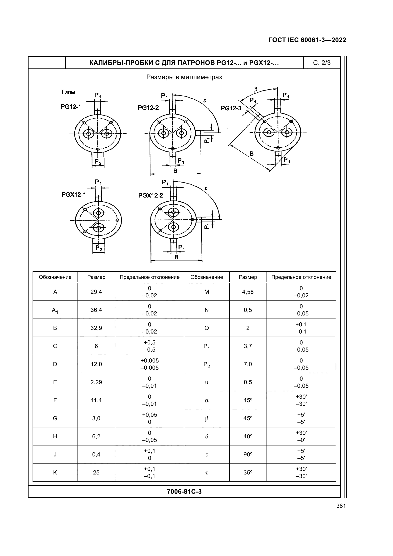 ГОСТ IEC 60061-3-2022
