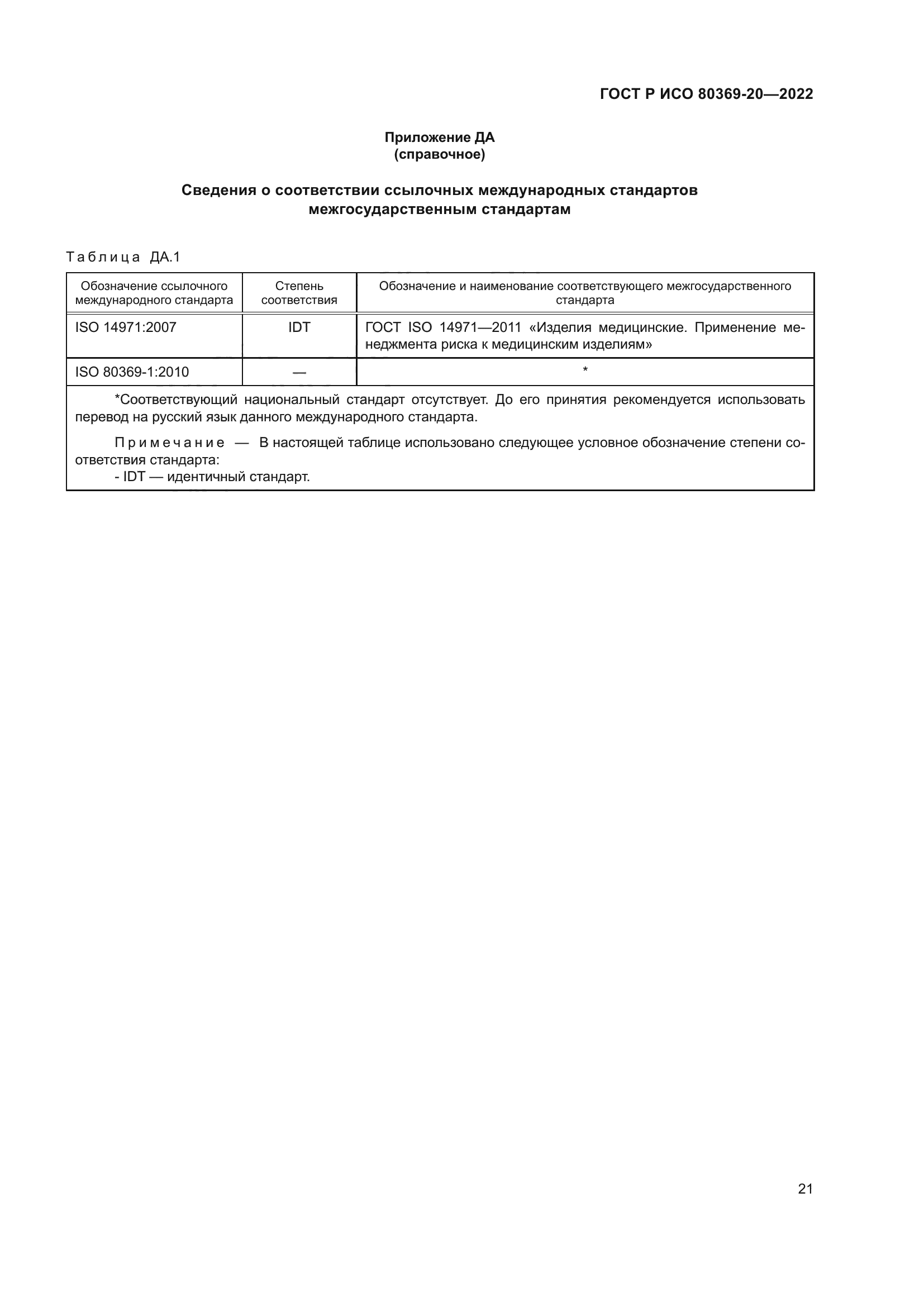 ГОСТ Р ИСО 80369-20-2022