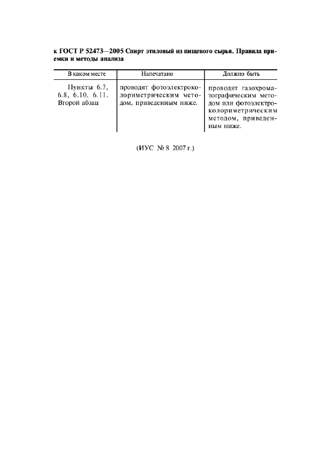 Поправка к ГОСТ Р 52473-2005